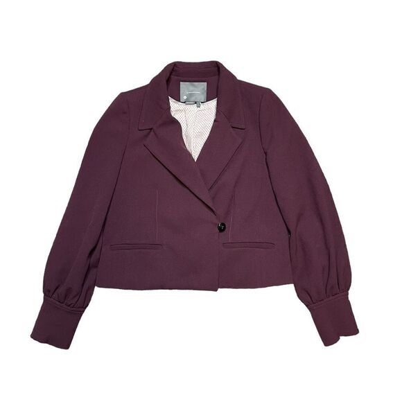 ANTHROPOLOGIE Jessica Blazer Burgundy / Wine Size Small - Picture 2 of 10